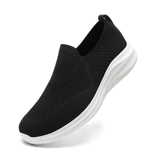 Sorvix Herre Slip-On Sneakers i Åndbart Tekstil