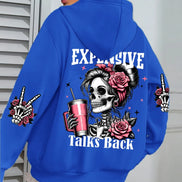 Expensive Talks hættetrøje – unisex sweatshirt med tryk
