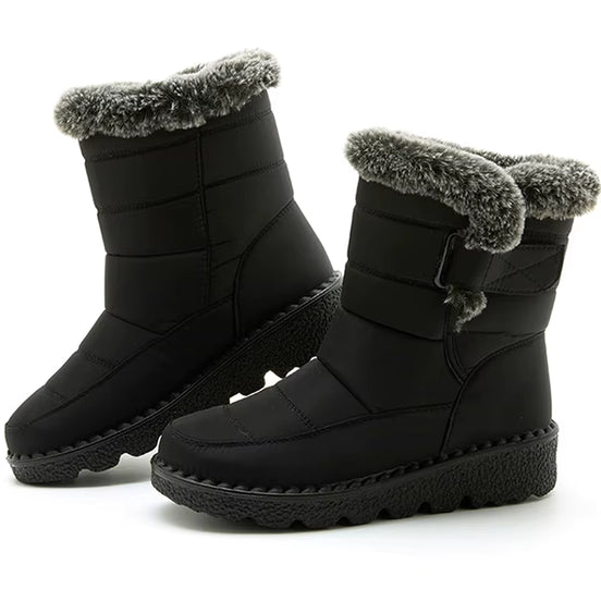 Zimowe buty damskie na rzep