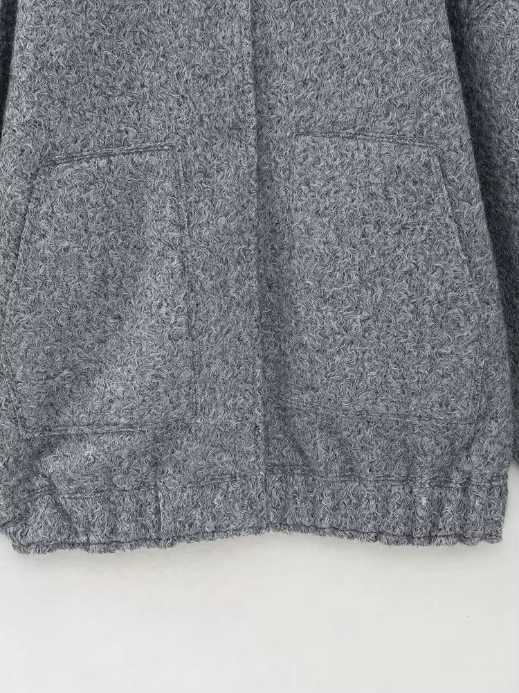 Melira jakke til kvinder – enkel kort jakke med lommer og knaplukning