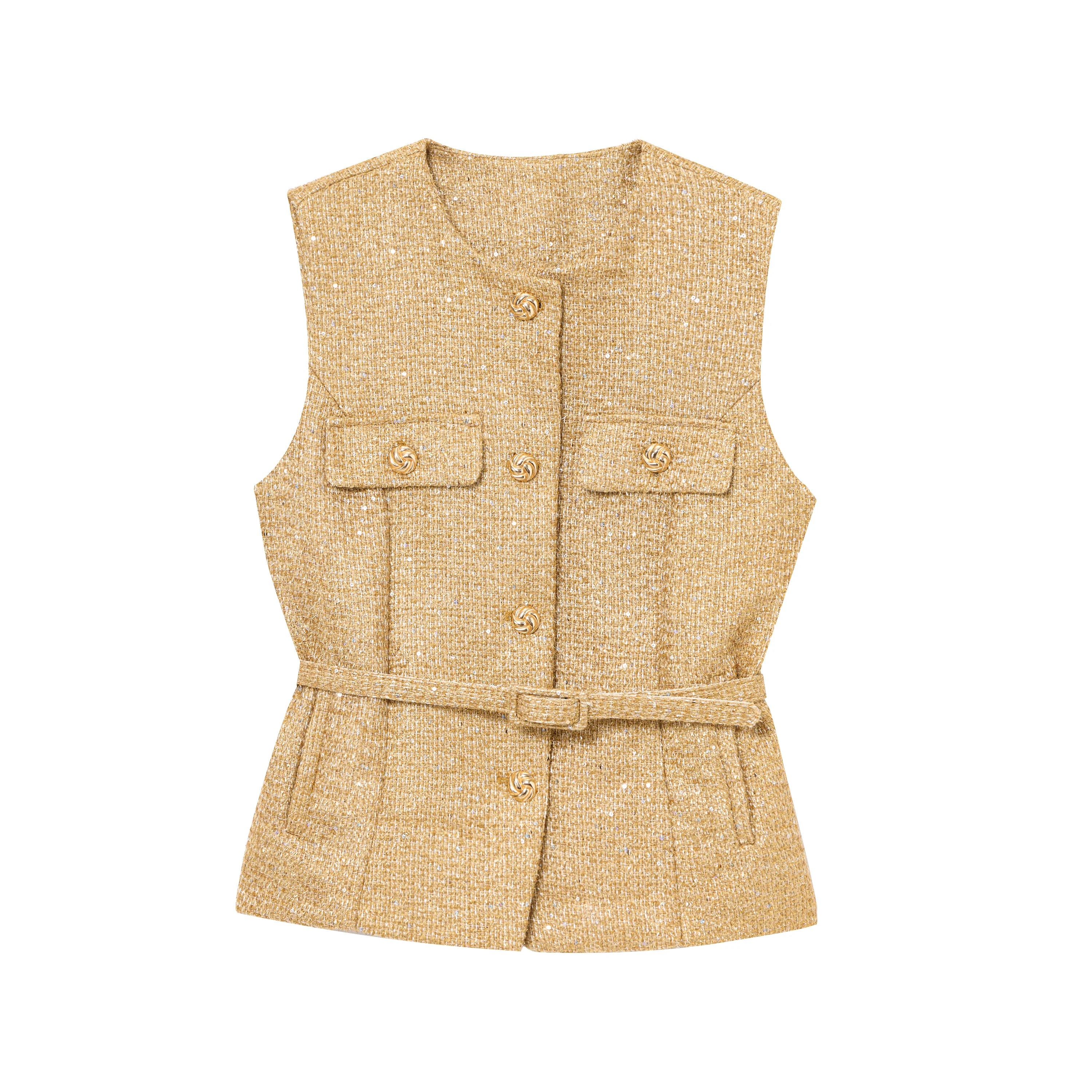 Stilfuld ærmeløs blazer