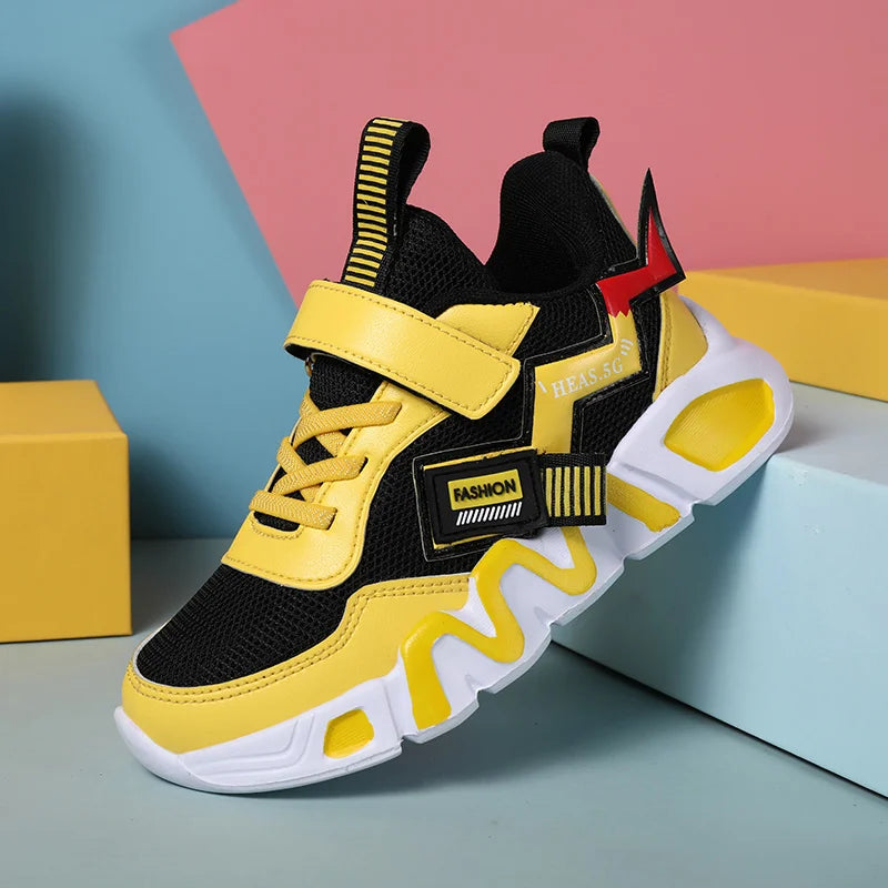 AerixRun børnesneakers – air mesh overdel, EVA sål, sportssko
