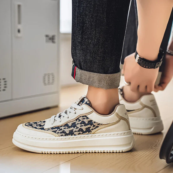 Aervox herre sneakers – mesh sneakers med kraftig sål og snørelukning