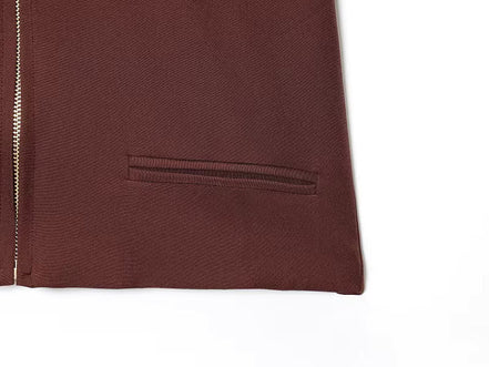Cropped jakke med lynlås og korte ærmer – Veloria