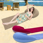 CoastAir oppustelig strandmåtte – foldbar liggemåtte til strand og camping