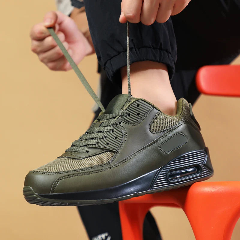 Orvex unisex sneakers i tekstil med snørelukning og profileret gummisål