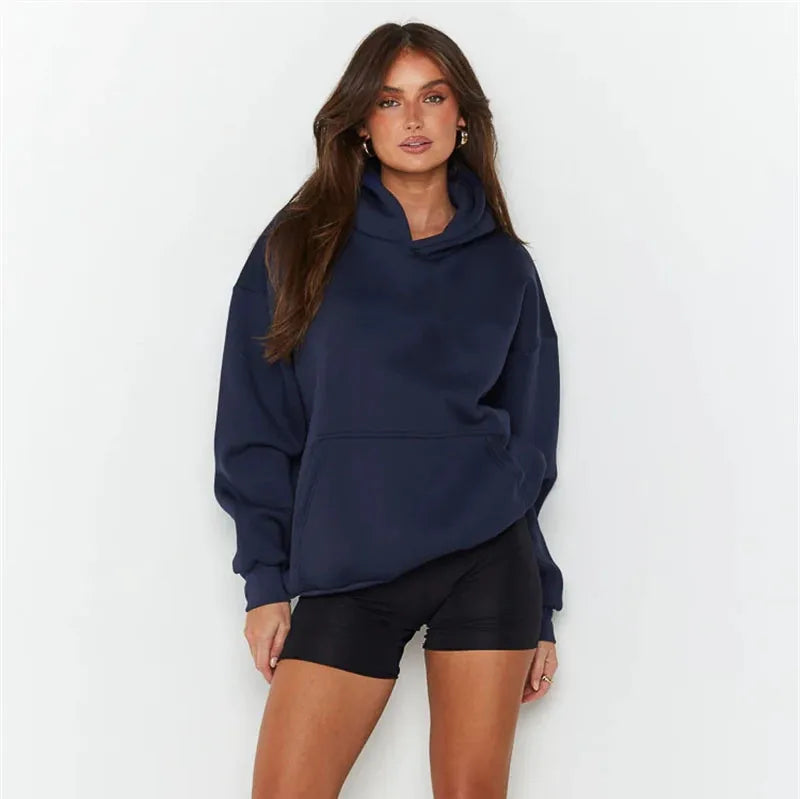 Classic Navy Hoodie – Unisex Basic