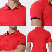 Veltrano Polo herre kortærmet polyester med krave ensfarvet