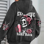Expensive Talks hættetrøje – unisex sweatshirt med tryk