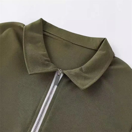 Virello Poloshirt med Half-Zip og Korte Ærmer Slim Fit