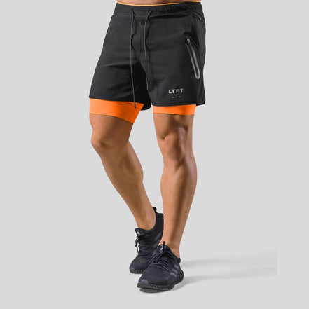 Axton 2-i-1 sportsshorts – let design med inderlag