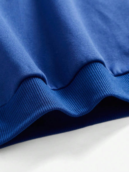 Trendy hættetrøje med kaninprint til kvinder – blød fleecepullover med afslappet pasform
