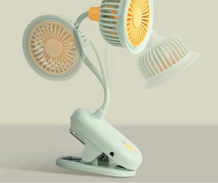 USB klipový ventilátor s 360° flexibilním krkem – AirClixa