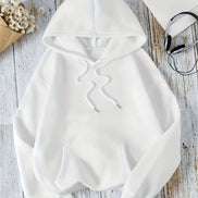 Geometrisk Skull Hoodie – Unisex hættetrøje med fleecefor og afslappet pasform