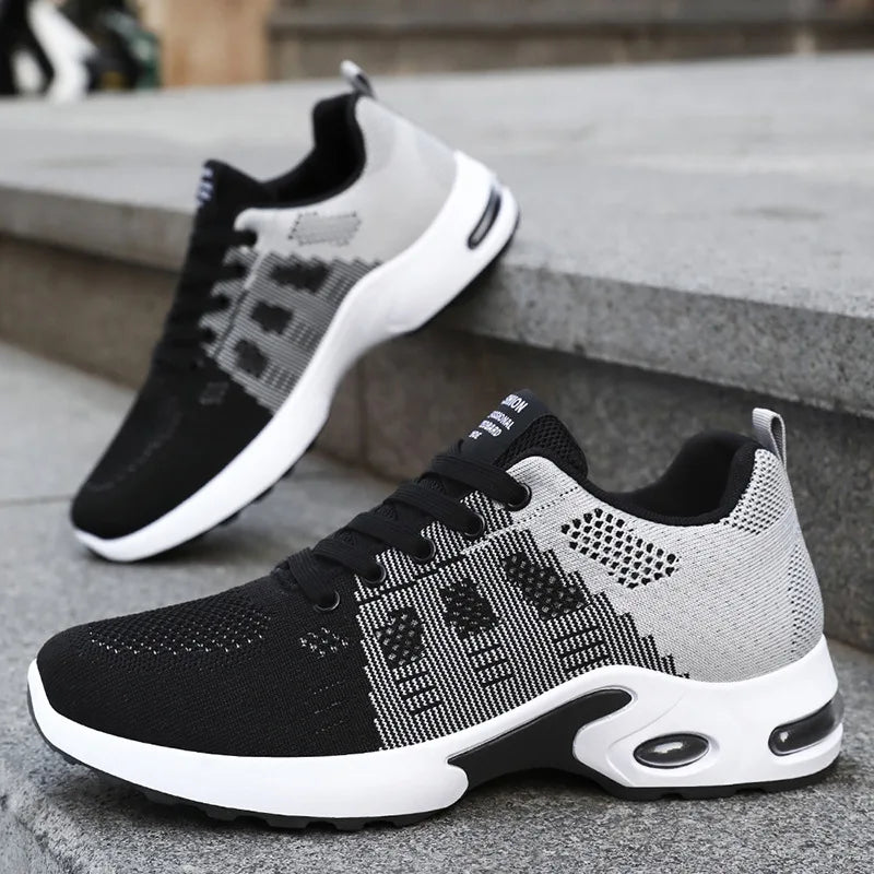 Zerano unisex sneakers med snørelukning – sko i tekstil til daglig brug