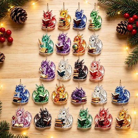 Adventný kalendár s 24 plochými akrylovými figúrkami – Dracovelle