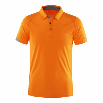 Veltrano Polo herre kortærmet polyester med krave ensfarvet