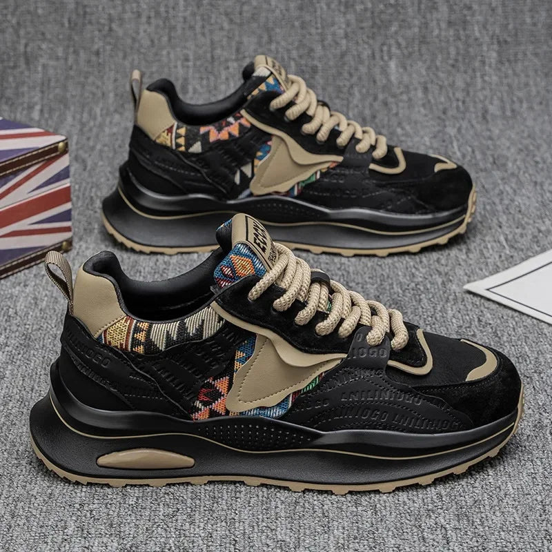 Darex unisex sneakers med snørelukning og struktureret sål i syntetisk materiale