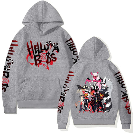 Sorina hættetrøje – unisex sweatshirt med grafisk motiv