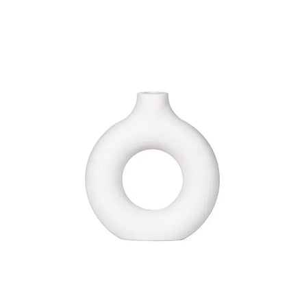 Lomira Dekovase med Rund Donutform og Åben Midte