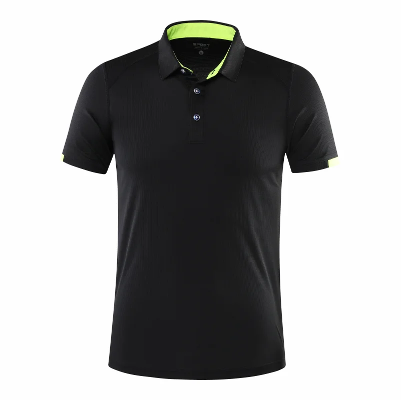 Veltrano Polo herre kortærmet polyester med krave ensfarvet