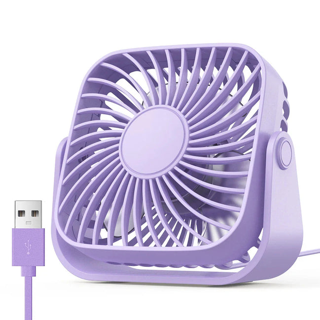 Wentylator biurkowy USB z regulacją 360° i 3 prędkościami – AeroSphere