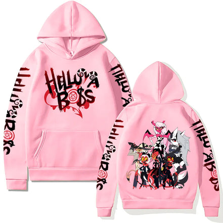 Sorina hættetrøje – unisex sweatshirt med grafisk motiv