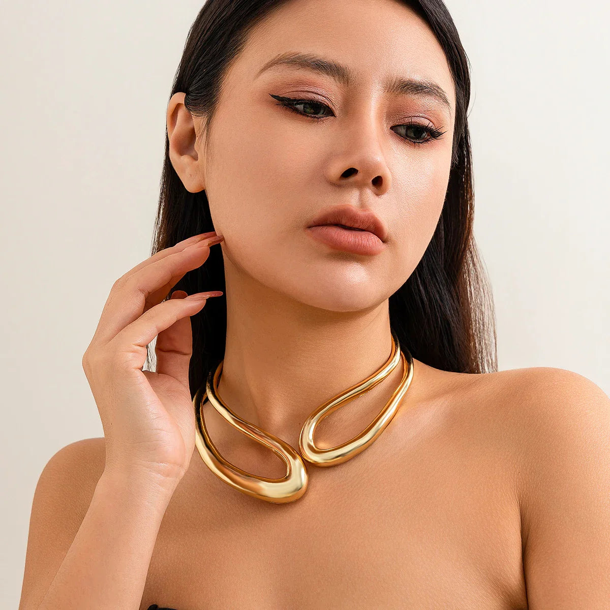 Aurelia dámský límec – otevřený geometrický choker