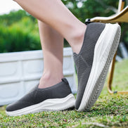 Sorvix Herre Slip-On Sneakers i Åndbart Tekstil