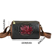 Floria Soft PU Crossbody Taske med Blomstermønster