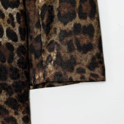 Dame buksesæt med leopardmønster og lang blazer – Leorisse