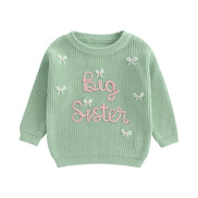 Bella Striktrøje med Broderi