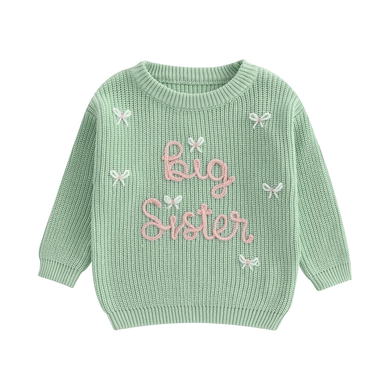 Bella Striktrøje med Broderi