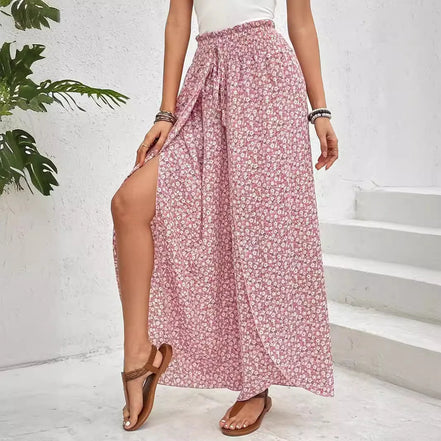 Paisoria dame culotte – vide bukser med paisley mønster og elastisk talje