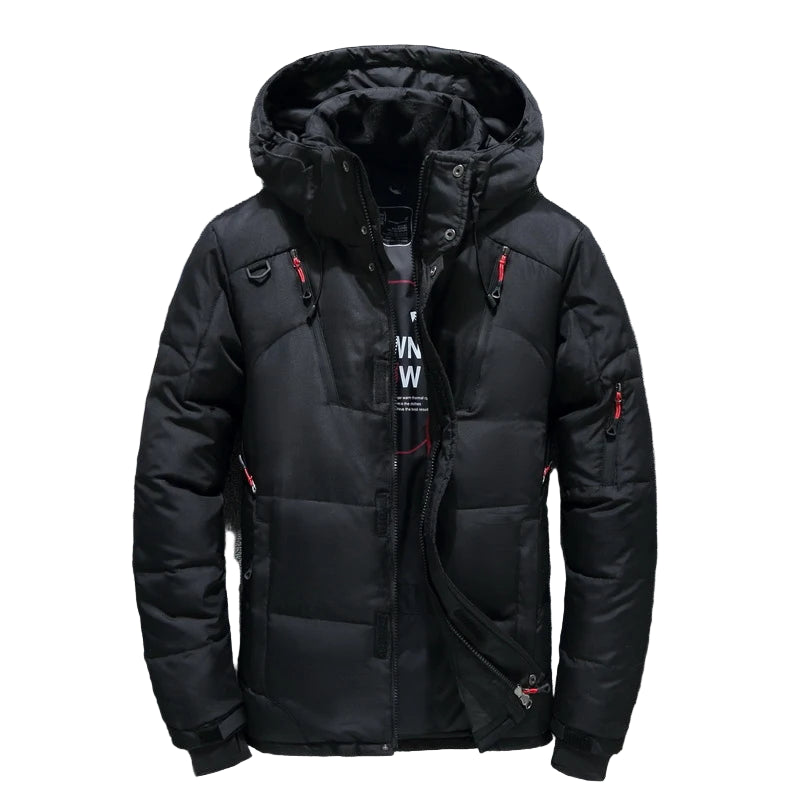 Farsund herrejakke – foret vinterjakke med aftagelig hætte