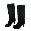 Solmera knæhøje støvler til kvinder med høj hæl og vintervenligt design