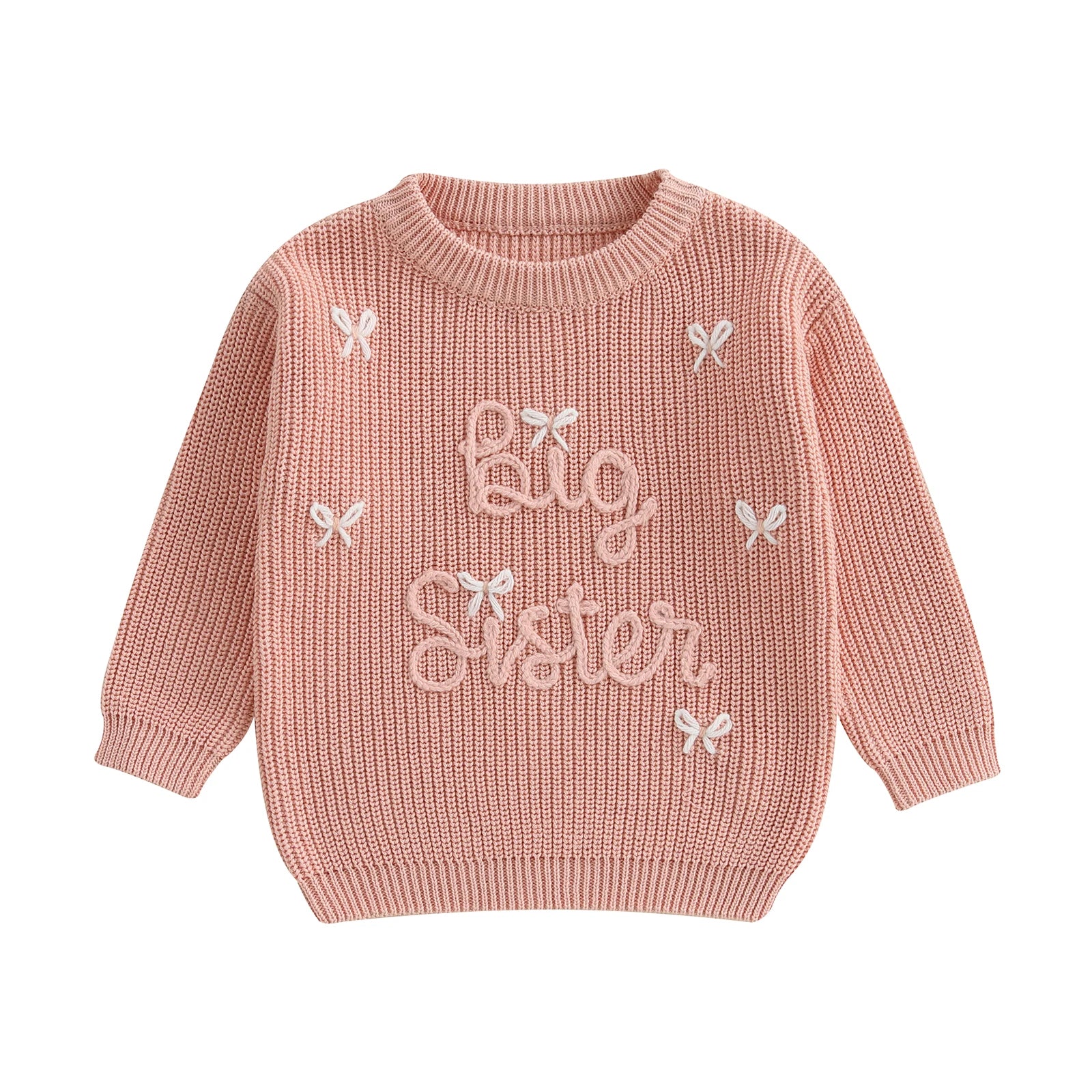 Bella Striktrøje med Broderi