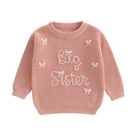Bella Striktrøje med Broderi