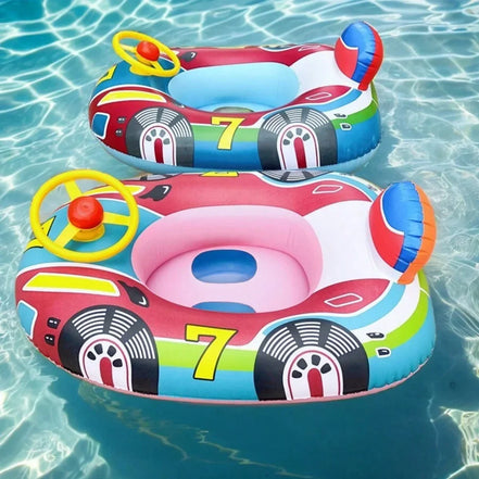 SplashRide nafukovací plavecký kruh – dětský kruh s designem auta