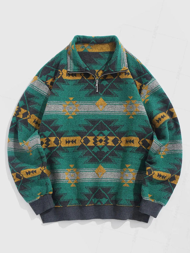 RetroEthno Knit – Unisex Striktrøje