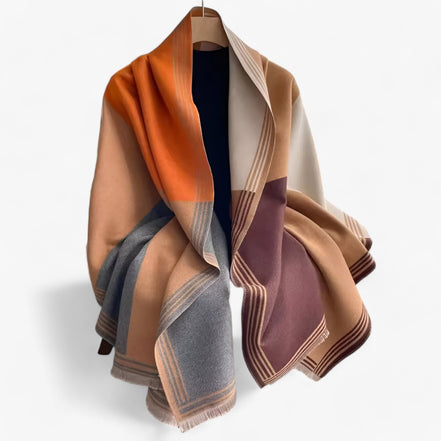 Velira tørklæde til kvinder med geometrisk mønster og oversized design