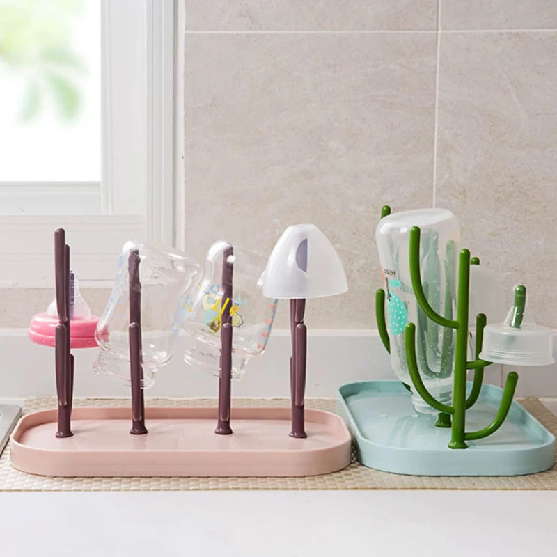 Luniva flaskedræn – baby tørrestativ med trædesign