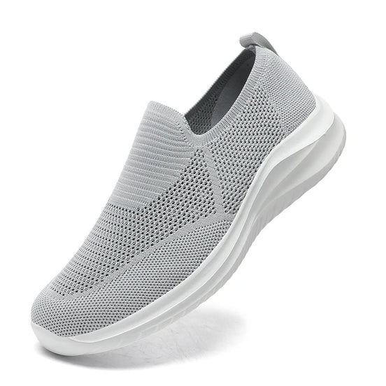 Sorvix Herre Slip-On Sneakers i Åndbart Tekstil