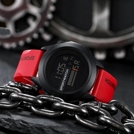 Velcronix Sport LED armbåndsur med digital visning og silikonerem