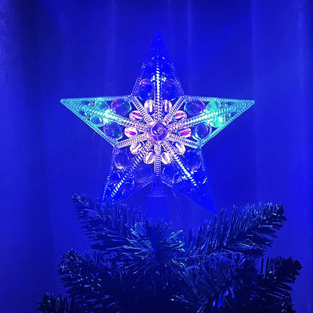 LED-vánoční hvězda na stromeček s teplým bílým nebo vícebarevným světlem – Starelia