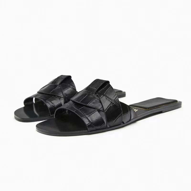 Lunessa dámské sandály – slip-on sandály s mašlí