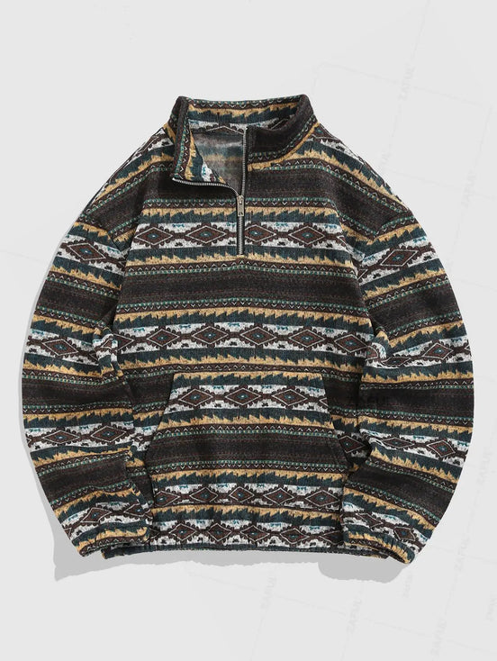 RetroEthno Knit – Unisex Striktrøje