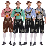Dvojdielny tirolský kostým pre mužov s košeľou a nohavicami na Oktoberfest – Tervano