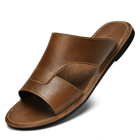 Solviro sandaler herre sommer flad sål slip-on design