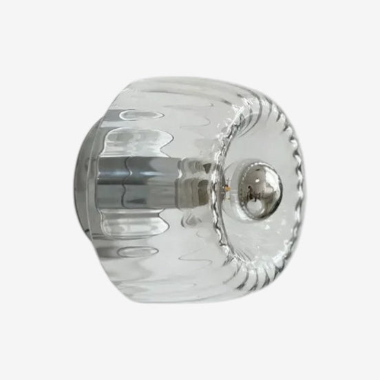 Velmira væglampe i glas og metal – indendørs lampe til vægmontering i gang eller stue
